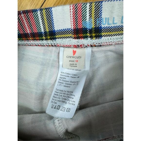 Crewcuts Girls Plaid Leggings Size 10 - Picture 2 of 3
